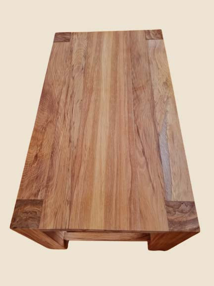 Rimu coffee table with magazine rack