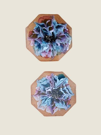 **On Consignment** Floral Resin coasters