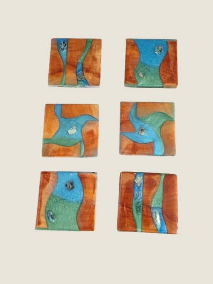 **On Consignment** Coastal Resin coasters