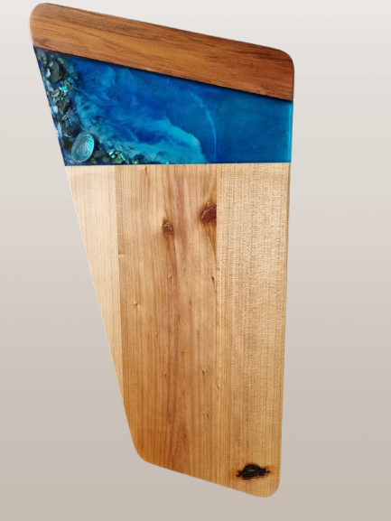 ** On Consignment ** Kauri and Rimu with ocean resin inlay