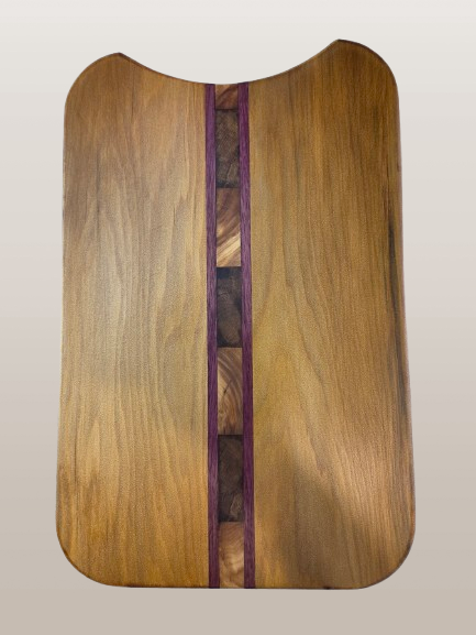 Native Kauri with Purpleheart strips and Kauri insert platter