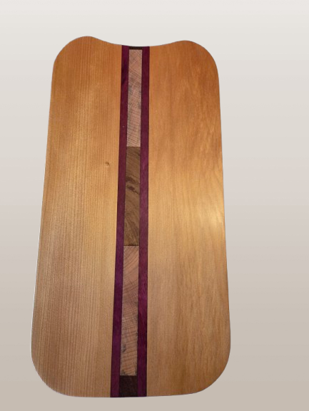 Kauri with Purpleheart stripes and Kauri insert platter