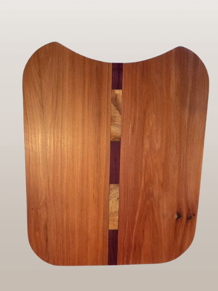 Rimu with Purpleheart and Kwila insert platter