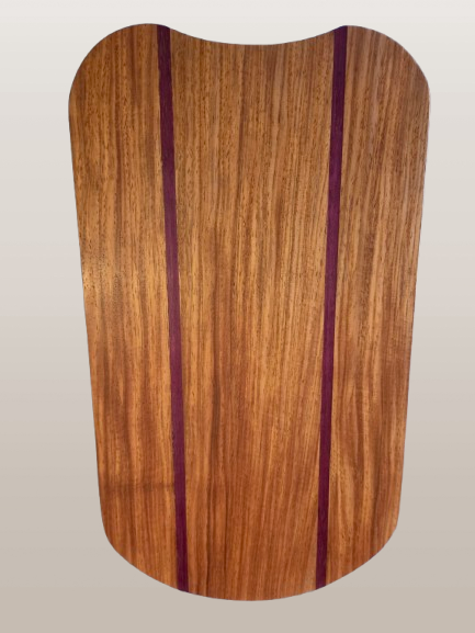 Rosewood with Purpleheart strips platter